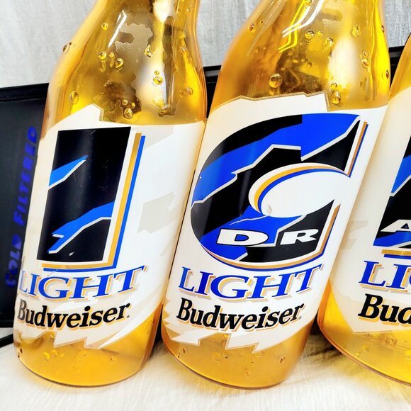 Vintage 1994 Budweiser Ice Light Draft Beer Lighted Sign Display Work - Picture 4 of 15